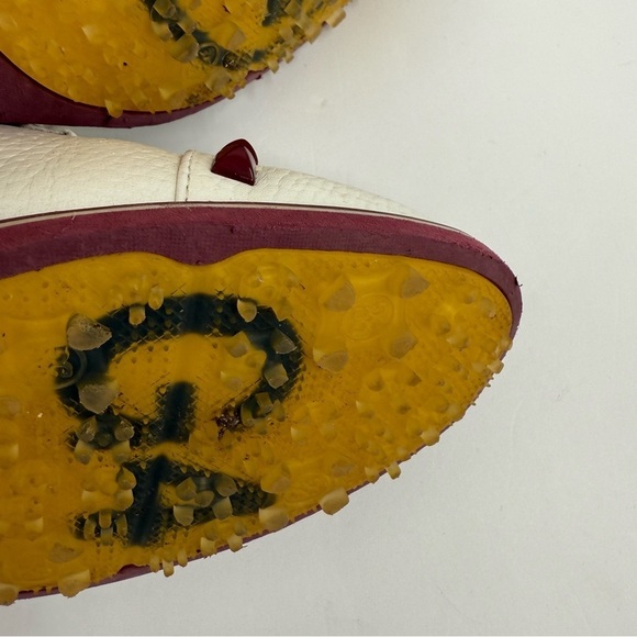 G/FORE Gallivanter Stud Cap Toe Ladies Golf Shoe in Snow / Red Size 8.5 - Picture 10 of 10